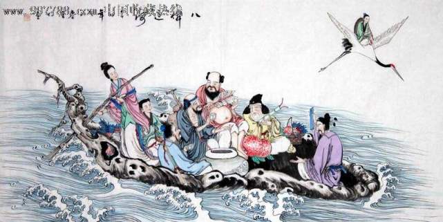八仙过海，一幅流传千古的仙凡奇景，八仙过海，仙凡共舞的千古奇景