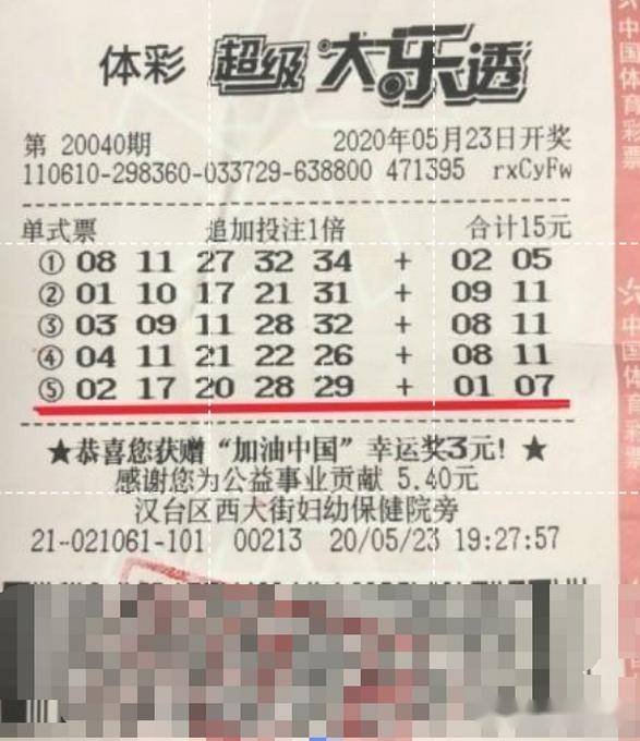 彩票奇迹，15加5复式中奖记，15加5复式中奖记，彩票奇迹的诞生