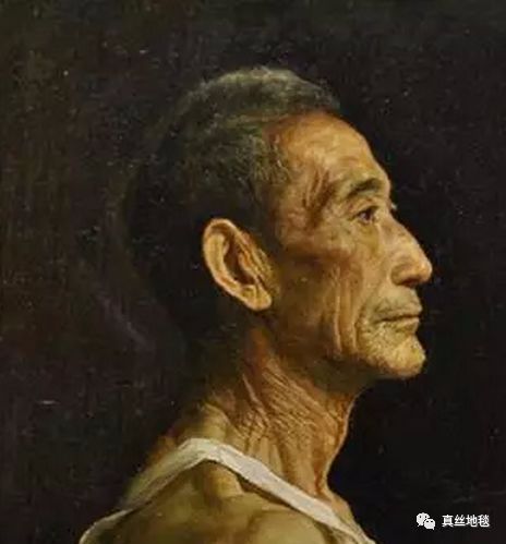 父亲，一幅油画的深情凝视，父爱如画，一幅油画的深情凝视